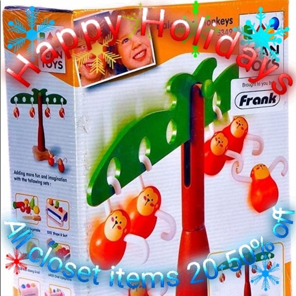Plan Toys Other - NIB Plan Toys Balancing Monkeys-Developmental Toy
